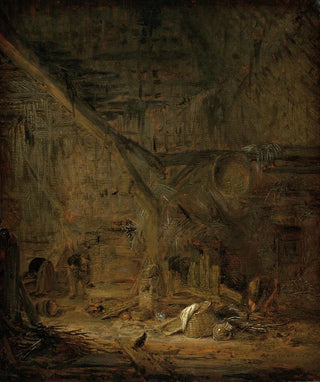 Adriaen van Ostade - Interior of a Barn.webp