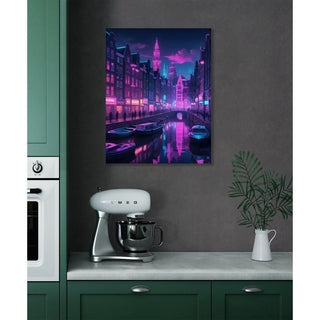 Affiche Cyberpunk d'Amsterdam