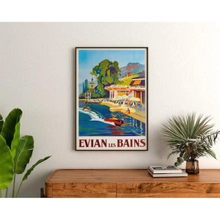 Affiche Evian les Bains Vintage