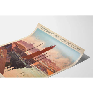 Affiche Granville vintage – Bains de mer de la Manche