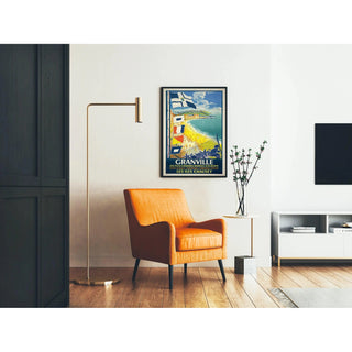 Affiche Granville vintage – Les îles Chausey et les grandes marées