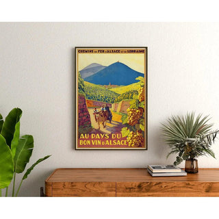 Affiche Vins d'Alsace Vintage