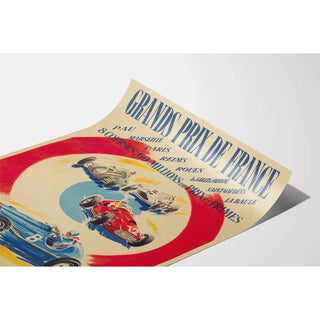 Affiche vintage - Grands Prix de France, Pau 1952