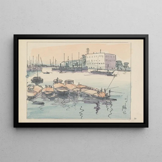 Akamatsu Rinsaku - Kawaguchi the estuary of Yodo river.webp