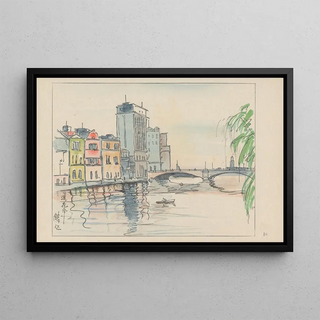 Akamatsu Rinsaku - Naniwabashi bridge.webp