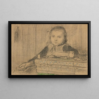 Albert Anker - Girl At The Stove.webp