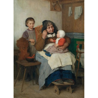 Albert Anker - Grandmother Spooning The Soup To Her Grandchild.webp