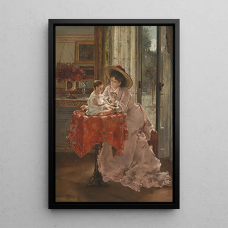 Alfred Stevens - Die glckliche Mutter.webp
