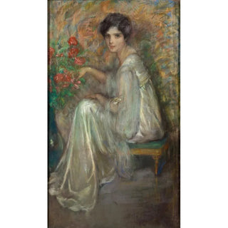 Alice Pike Barney - Young Woman with Roses.webp