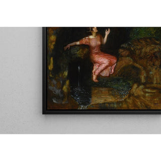An der Quelle Lauschende Nymphe - Franz von Stuck | Reproduction Tableau Décoration murale affiche copie