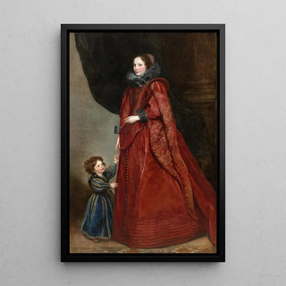 Anthony van Dyck - A Genoese Lady with Her Child.webp