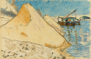 Armand Guillaumin - Tas de sable au bord de la Seine.webp