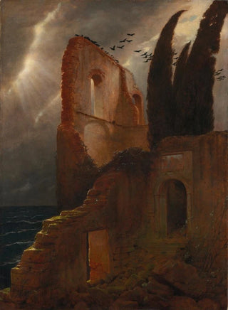 Arnold Bcklin - Ruin by the Sea.webp