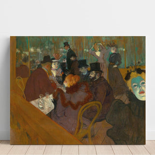 Au Moulin Rouge - Henri de Toulouse-Lautrec | Reproduction Tableau Décoration murale affiche copie