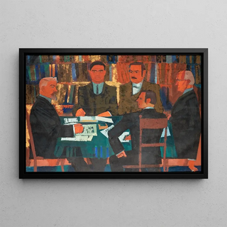 August Babberger - Gruppenbildnis des Senats der Karlsruher Akademie.webp