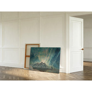 Aurores boréales, étude du nord de la Norvège #2- Anna Boberg | Reproduction Tableau Décoration murale affiche copie