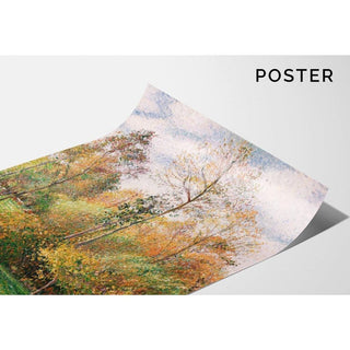 Automne, Peupliers, Eragny - Camille Pissarro | Reproduction Tableau Décoration murale affiche copie