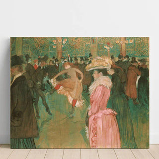 Bal au Moulin-Rouge - Henri de Toulouse-Lautrec | Reproduction Tableau Décoration murale affiche copie