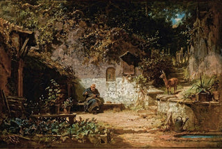 Carl Spitzweg - Hermit mending his nets.webp