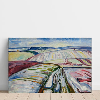 Champ sous la neige - Edvard Munch | Reproduction Tableau Décoration murale affiche copie