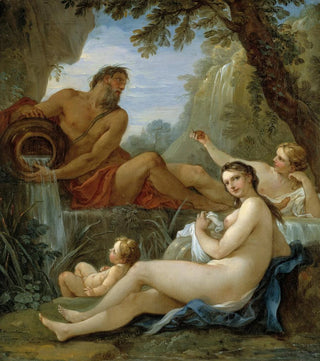 CharlesJoseph Natoire - A River and a Fountain Nymph.webp
