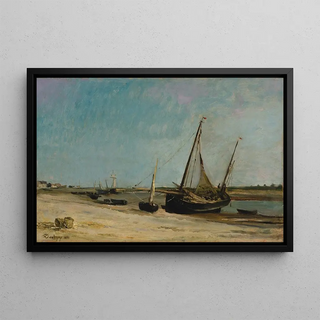 Charles Franois Daubigny - Boats on the Seacoast at taples.webp