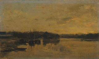Charles Franois Daubigny - La rivire le soir.webp