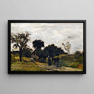 Charles Franois Daubigny - Peasant Woman On A Path.webp