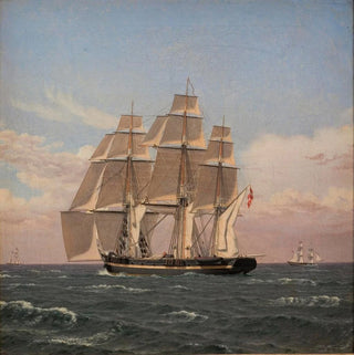 Christoffer Wilhelm Eckersberg - The corvette Najaden under sail.webp