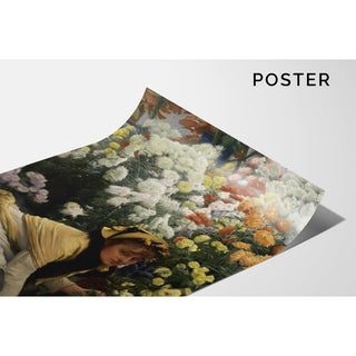 Chrysanthèmes - James Tissot | Reproduction Tableau Décoration murale affiche copie