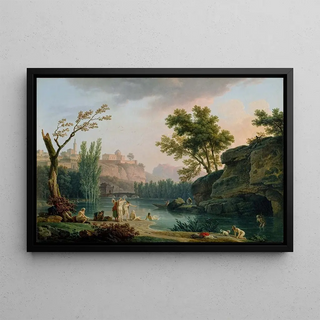 ClaudeJoseph Vernet - Summer Evening Landscape in Italy.webp