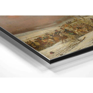 Cosaques attaqués par la Garde d'Honneur pendant la Campagne russe de Napoléon - Jean-Baptiste Édouard Detaille | Reproduction Tableau Décoration murale affiche copie