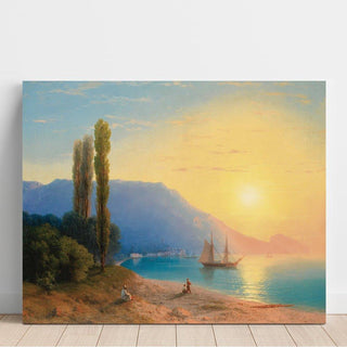 Coucher de soleil sur Yalta - Ivan Konstantinovich Aivazovsky | Reproduction Tableau Décoration murale affiche copie