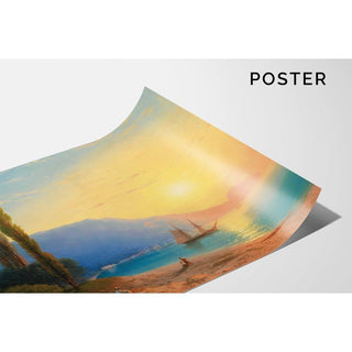Coucher de soleil sur Yalta - Ivan Konstantinovich Aivazovsky | Reproduction Tableau Décoration murale affiche copie