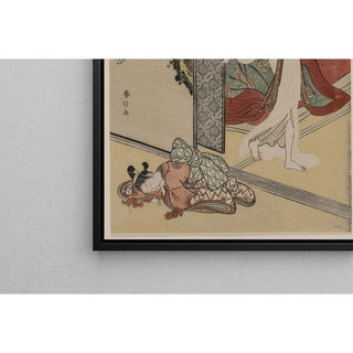 Courtisane et servante endormie - Suzuki Harunobu | Reproduction Tableau Décoration murale affiche copie
