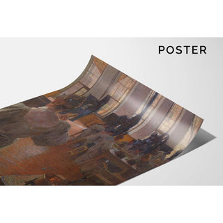 Dans l'usine de substituts de café - Carl Moll | Reproduction Tableau Décoration murale affiche copie