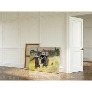 Danse Bretonne des Filles à Pont Aven par Paul Gauguin | Reproduction Tableau Décoration murale affiche copie