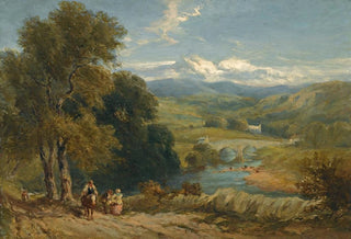 David Cox - Landscape With A Distant View Of Bolton Abbey Yorkshire And The River Wharfe.webp
