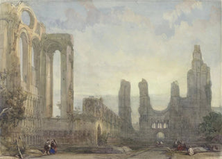 David Roberts - Abdijrune van Aberbrothwick bij avond.webp