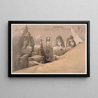 David Roberts - Front elevation of the Great Temple of Aboosimble sic NubiaFrontispiece vol 2.webp