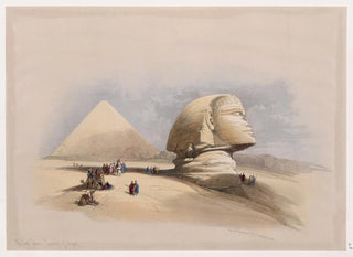 David Roberts - The Great Sphinx Pyramids of Gezeeh.webp