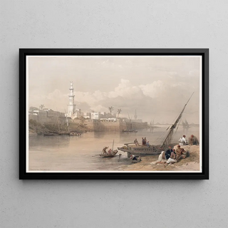 David Roberts - View on the Nile ferry to Gizeh.webp