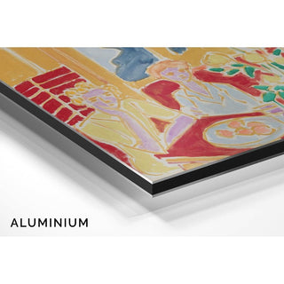 Deux Fillettes, Fond Jaune et Rouge - Henri Matisse | Reproduction Tableau Décoration murale affiche copie