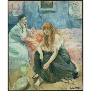 Deux filles - Berthe Morisot | Reproduction Tableau Décoration murale affiche copie