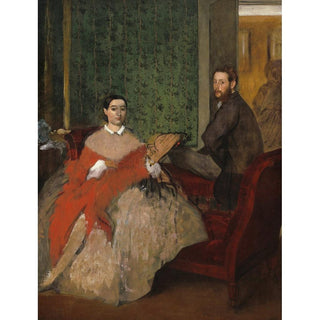 Edmondo and Thérèse Morbilli - Edgar Degas | Reproduction Tableau Décoration murale affiche copie