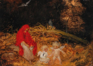 Eduard Veith - Waldfrau und Amoretten.webp