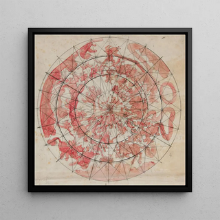 Art print | Study of composition with zodiac figures for the ceiling fresco of the Hours of the House of the Capitol of the State of Pennsylvania in Harrisburg - Edwin Austin Abbey