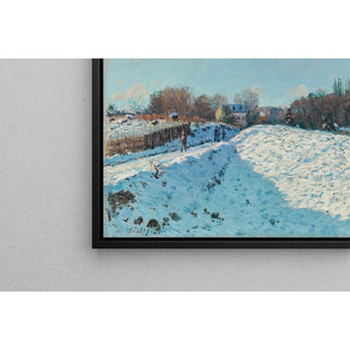 Effet de Neige à Louveciennes - Alfred Sisley | Reproduction Tableau Décoration murale affiche copie