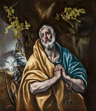 El Greco Domenikos Theotokopoulos - The Penitent Saint Peter.webp