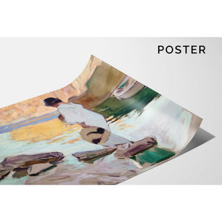 Elena à Cala de Saint Vincent - Joaquín Sorolla | Reproduction Tableau Décoration murale affiche copie